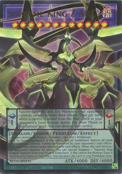 Supreme King Z-ARC (BLGG-EN141) [Battles of Legend: Glorious Gallery]