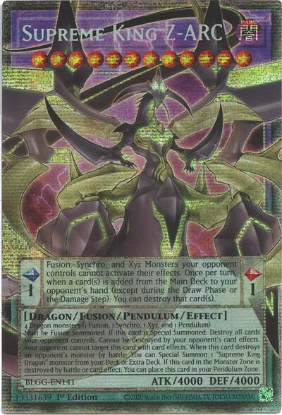 Supreme King Z-ARC (Starlight Rare) (BLGG-EN141) [Battles of Legend: Glorious Gallery]