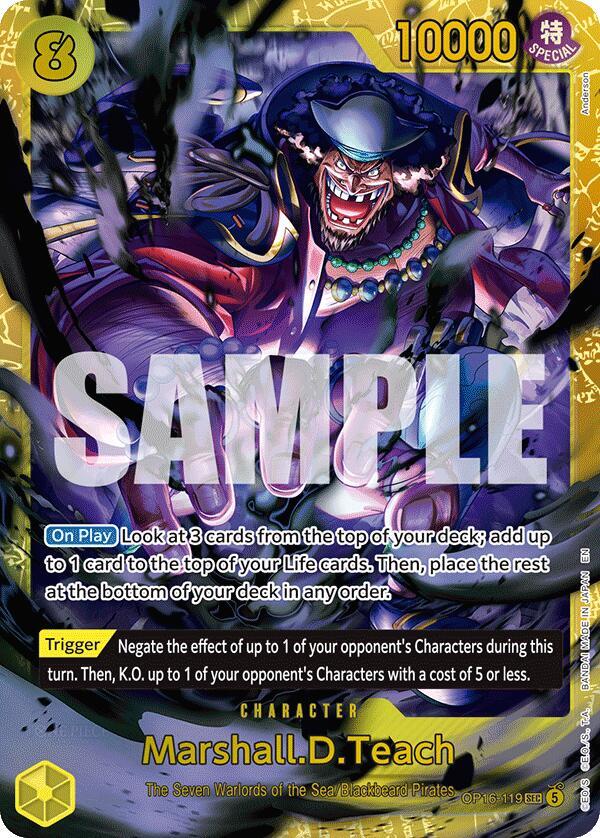 Marshall.D.Teach (119) (OP16-119) [The Time of Battle]