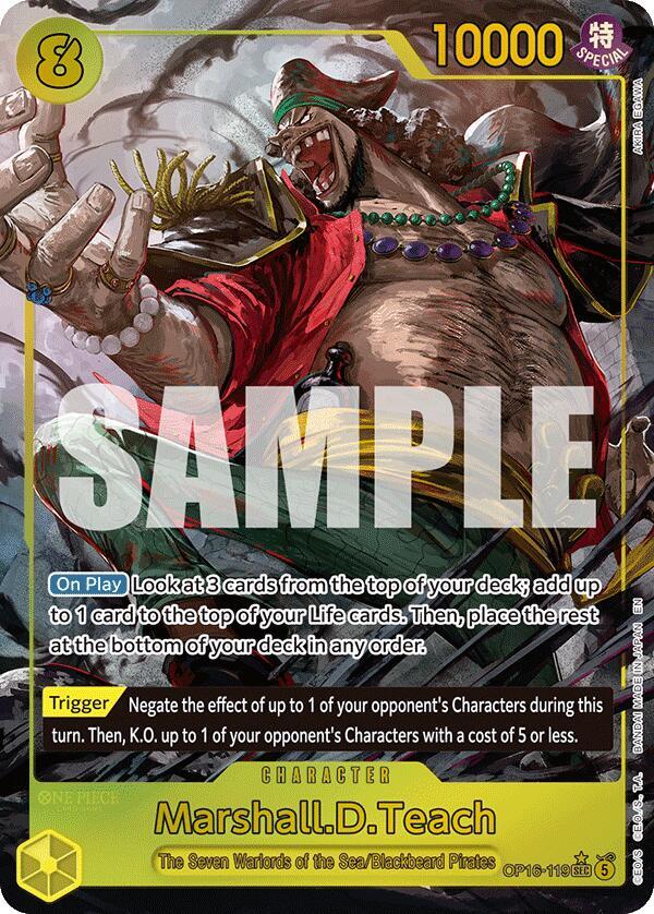 Marshall.D.Teach (119) (Alternate Art) (OP16-119) [The Time of Battle]