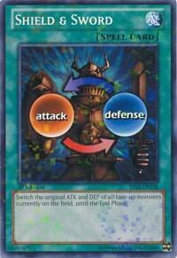 Shield & Sword (Mosaic Rare) (BP02-EN130) [Battle Pack 2: War of the Giants]