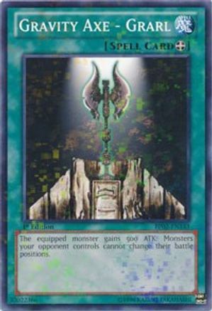 Gravity Axe - Grarl (Mosaic Rare) (BP02-EN143) - Battle Pack 2: War of the Giants Unlimited
