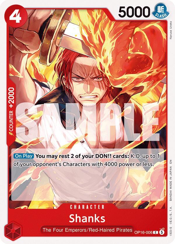 Shanks (OP16-006) [The Time of Battle]