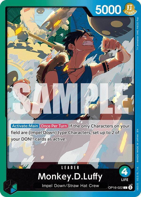 Monkey.D.Luffy (022) (OP16-022) [The Time of Battle]