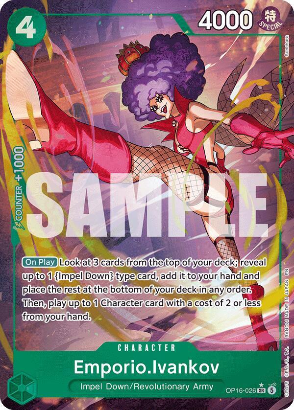 Emporio.Ivankov (026) (Alternate Art) (OP16-026) [The Time of Battle]