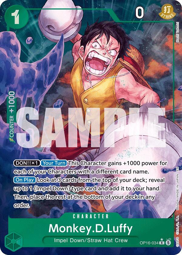 Monkey.D.Luffy (034) (Alternate Art) (OP16-034) [The Time of Battle]