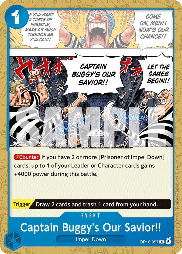 Captain Buggy's Our Savior!! (OP16-057) [The Time of Battle]