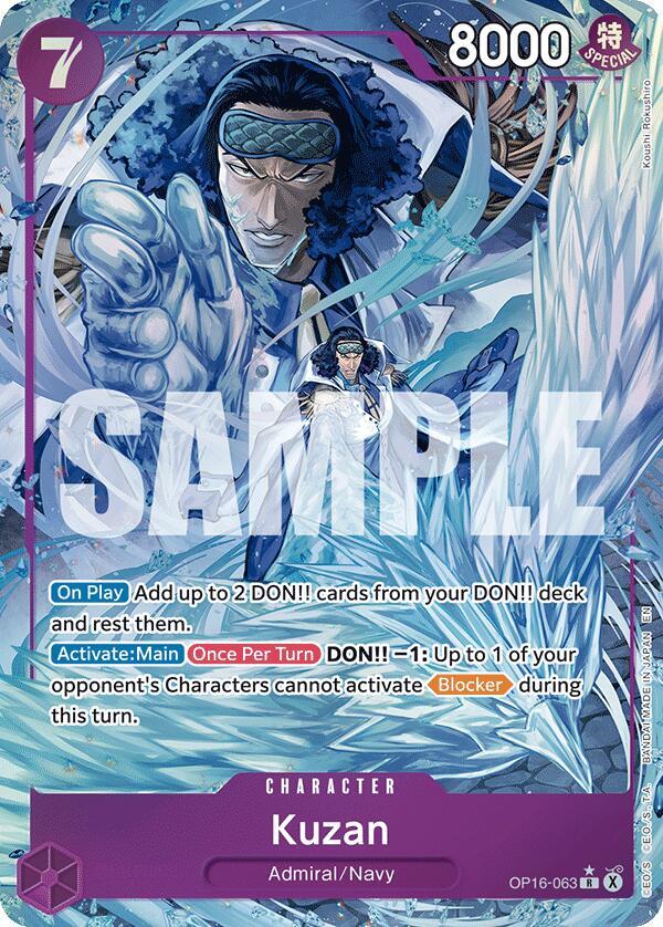 Kuzan (Alternate Art) (OP16-063) [The Time of Battle]
