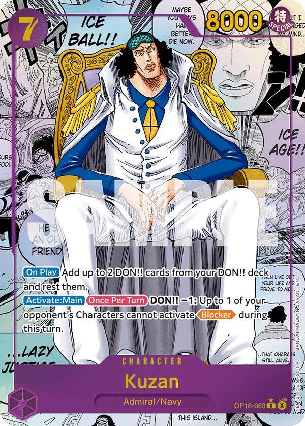 Kuzan (Manga) (OP16-063) [The Time of Battle]