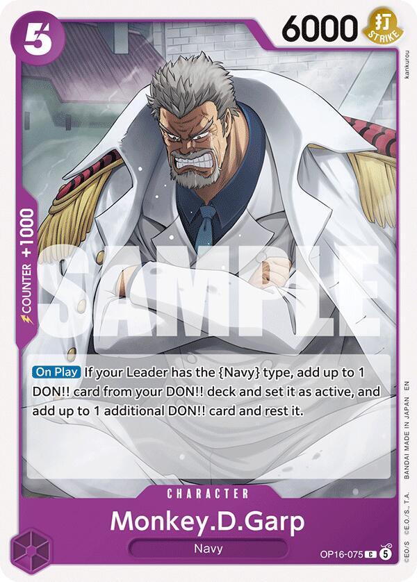 Monkey.D.Garp (OP16-075) [The Time of Battle]