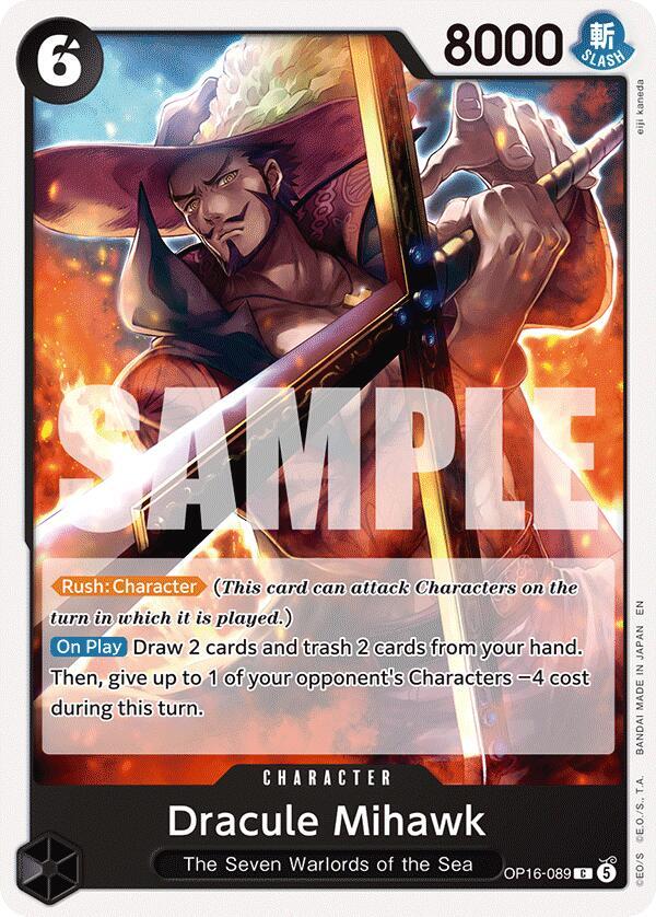 Dracule Mihawk (OP16-089) [The Time of Battle]