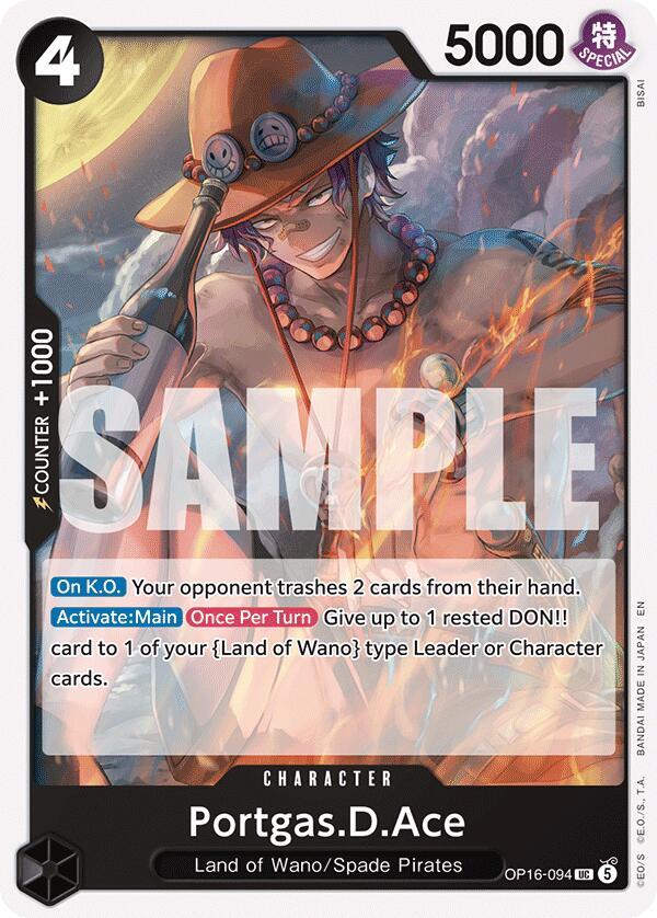 Portgas.D.Ace (094) (OP16-094) [The Time of Battle]