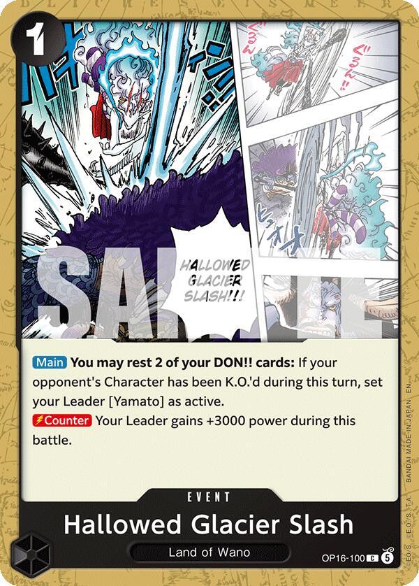 Hallowed Glacier Slash (OP16-100) [The Time of Battle]