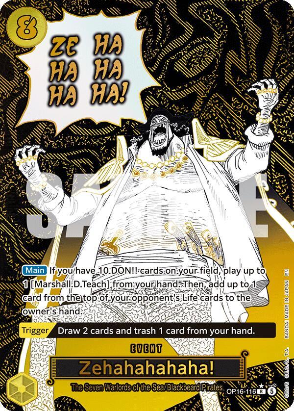 Zehahahahaha! (Alternate Art) (OP16-116) [The Time of Battle]