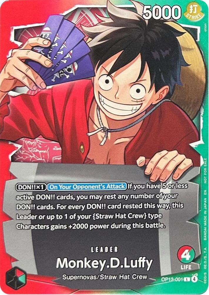 Monkey.D.Luffy - OP13-001 (Ichiban Kuji Exclusive) (OP13-001) [One Piece Promotion Cards]
