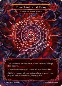 Runechant of Gluttony (Yellow)(Marvel) (IAR153-MV) [Omens of the Third Age]