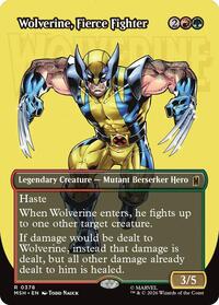 Wolverine, Fierce Fighter (Borderless) (378) [Marvel Super Heroes]