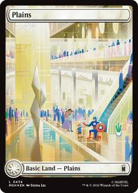 Plains (0434) (Surge Foil) (434) [Marvel Super Heroes]