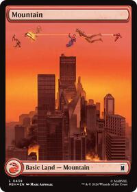 Mountain (0439) (Surge Foil) (439) [Marvel Super Heroes]
