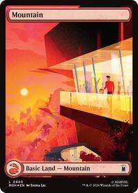 Mountain (0440) (Surge Foil) (440) [Marvel Super Heroes]