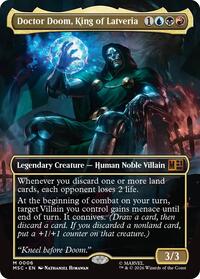 Doctor Doom, King of Latveria (Borderless) (6) [Commander: Marvel Super Heroes]