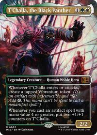 T'Challa, the Black Panther (Borderless) (7) [Commander: Marvel Super Heroes]