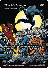 T'Challa's Protection - Teferi's Protection (Borderless) (51) [Marvel Universe Eternal-Legal]