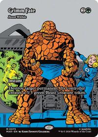 Grimm Fate - Beast Within (Borderless) (75) [Marvel Universe Eternal-Legal]