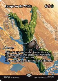 Escape to the Wilds (Borderless) (89) [Marvel Universe Eternal-Legal]