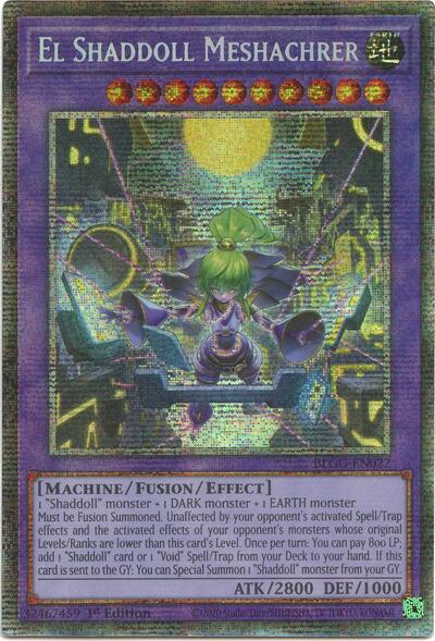 El Shaddoll Meshachrer (Starlight Rare) (BLGG-EN022) [Battles of Legend: Glorious Gallery]