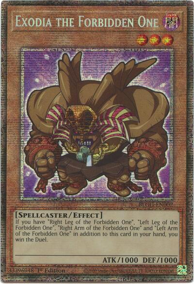 Exodia the Forbidden One (Starlight Rare) (BLGG-EN002) [Battles of Legend: Glorious Gallery]