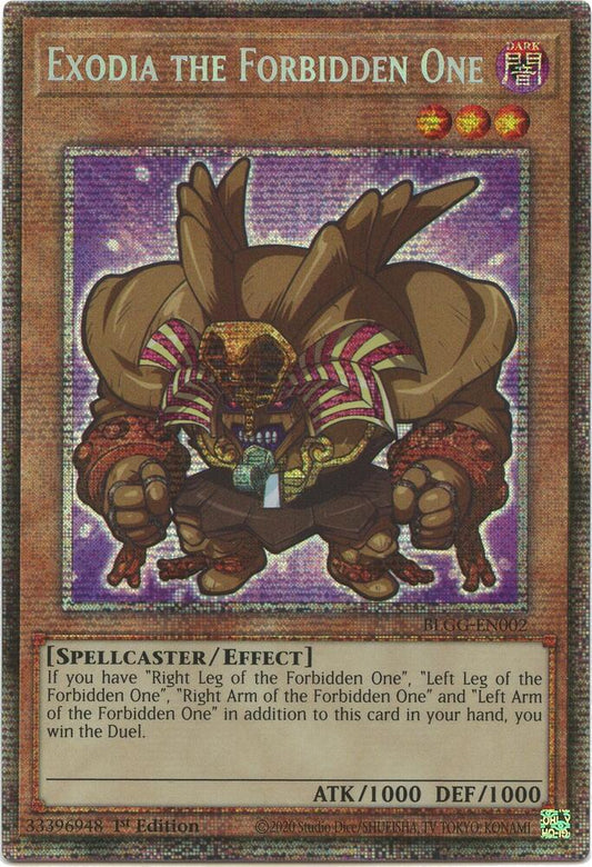 Exodia the Forbidden One (Starlight Rare) (BLGG-EN002) [Battles of Legend: Glorious Gallery]