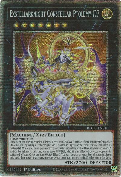 Exstellarknight Constellar Ptolemy Omega 7 (Starlight Rare) (BLGG-EN018) [Battles of Legend: Glorious Gallery]