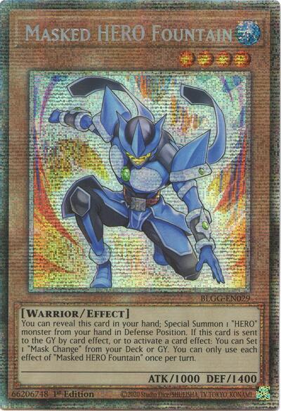 Masked HERO Fountain (Starlight Rare) (BLGG-EN029) [Battles of Legend: Glorious Gallery]