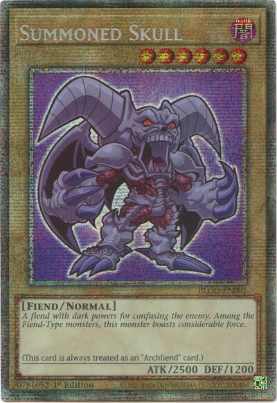 Summoned Skull (Starlight Rare) (BLGG-EN001) [Battles of Legend: Glorious Gallery]