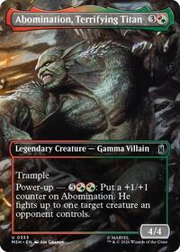 Abomination, Terrifying Titan (Borderless) (333) [Marvel Super Heroes]