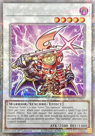 Legendary Six Samurai - Shi En (Starlight Rare) (BLGG-EN007) [Battles of Legend: Glorious Gallery]