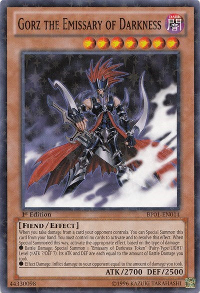Gorz the Emissary of Darkness (Starfoil) (BP01-EN014) [Battle Pack: Epic Dawn]