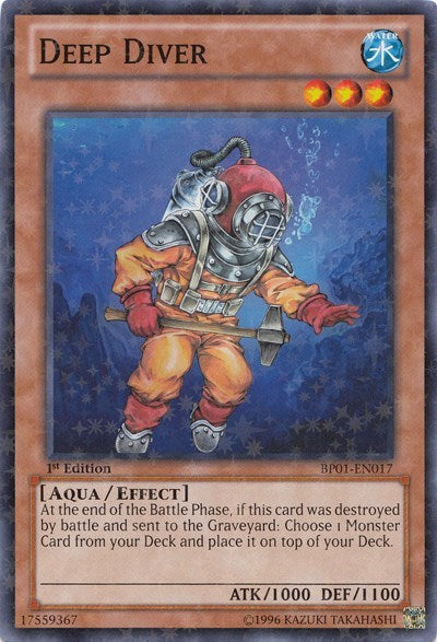 Deep Diver (Starfoil) (BP01-EN017) [Battle Pack: Epic Dawn]