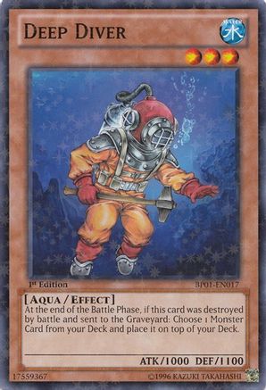 Deep Diver (Starfoil) (BP01-EN017) - Battle Pack: Epic Dawn 1st Edition