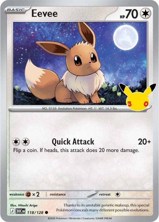 Eevee - 118/128 (118/128) [ME: 30th Celebration]