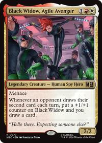 Black Widow, Agile Avenger (77) [Commander: Marvel Super Heroes]