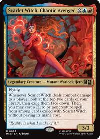 Scarlet Witch, Chaotic Avenger (93) [Commander: Marvel Super Heroes]
