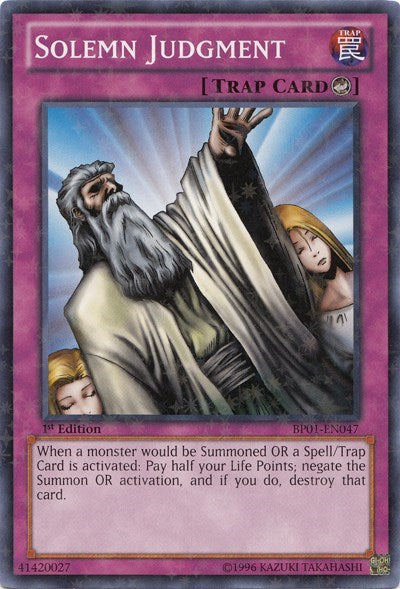 Solemn Judgment (Starfoil) (BP01-EN047) [Battle Pack: Epic Dawn]
