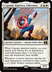 Captain America, Liberator (587) [Commander: Marvel Super Heroes]
