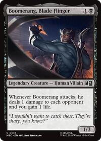Boomerang, Blade Flinger (534) [Commander: Marvel Super Heroes]