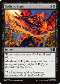 Sadistic Slash (666) [Commander: Marvel Super Heroes]