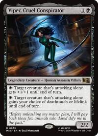 Viper, Cruel Conspirator (673) [Commander: Marvel Super Heroes]