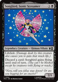 Songbird, Sonic Screamer (762) [Commander: Marvel Super Heroes]