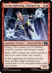 Living Lightning, Charged Up (764) [Commander: Marvel Super Heroes]